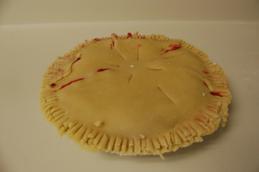 Raspberry Tapioca Pie